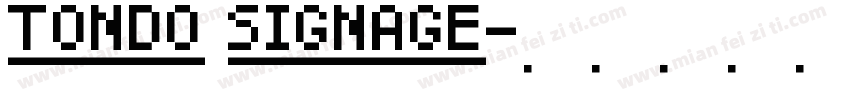 tondo signage字体转换